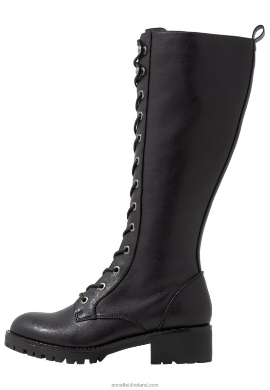Z62T2222 Women Anna Field Lace-Up Boots Black