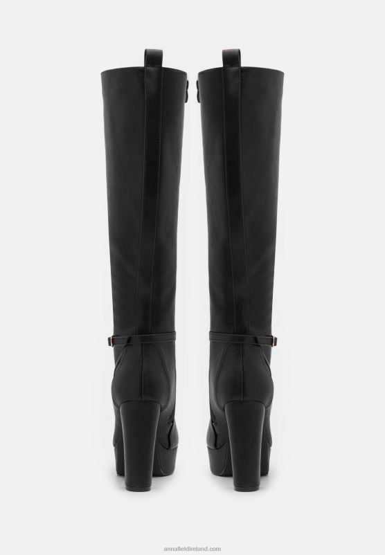 Z62T2223 Women Anna Field Lace-Up Boots Black