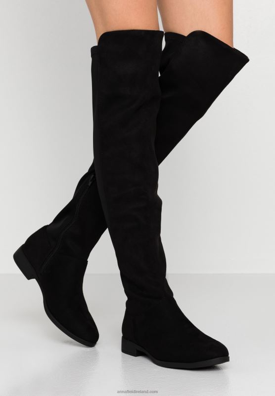 Z62T2226 Women Anna Field Over-The-Knee Boots Black