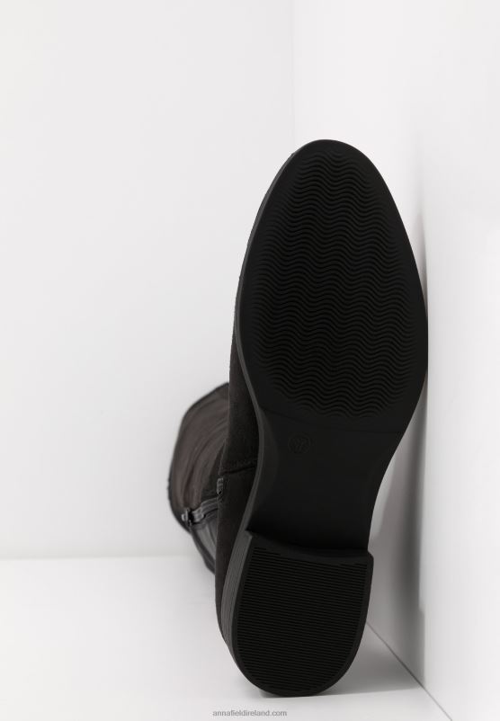 Z62T2226 Women Anna Field Over-The-Knee Boots Black