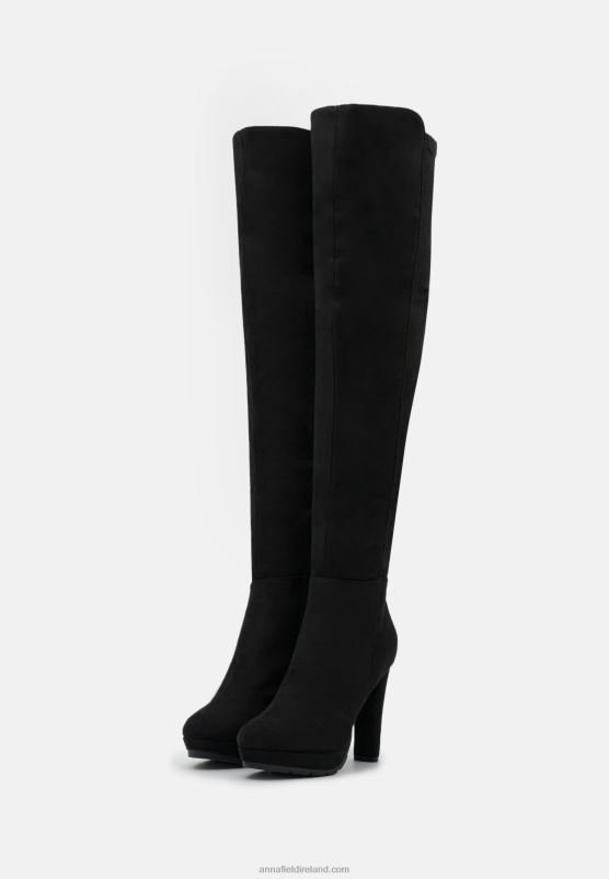 Z62T2227 Women Anna Field Over-The-Knee Boots Black