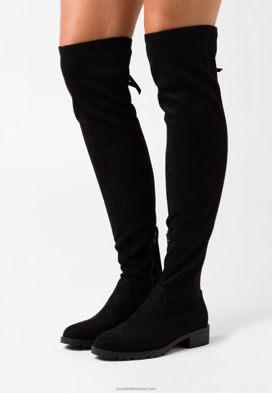 Z62T2229 Women Anna Field Over-The-Knee Boots Black