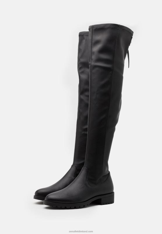 Z62T2231 Women Anna Field Over-The-Knee Boots Black