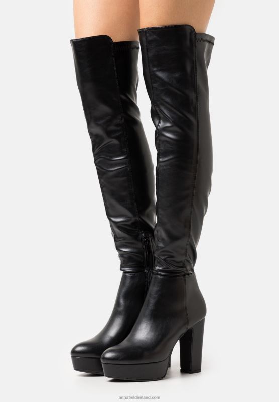 Z62T2232 Women Anna Field Over-The-Knee Boots Black