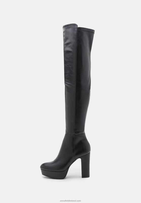Z62T2232 Women Anna Field Over-The-Knee Boots Black