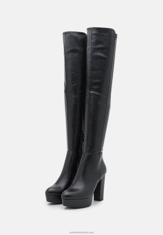 Z62T2232 Women Anna Field Over-The-Knee Boots Black