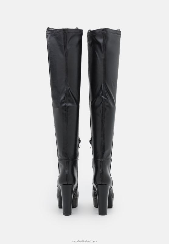 Z62T2232 Women Anna Field Over-The-Knee Boots Black