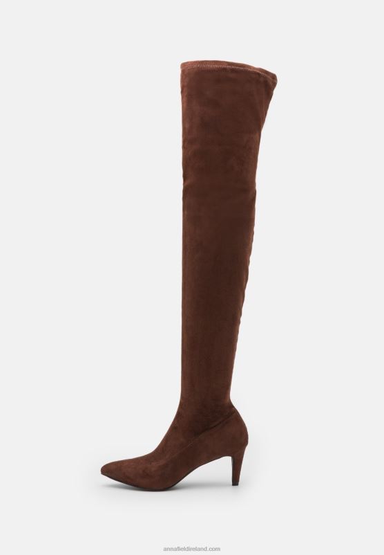 Z62T2234 Women Anna Field Over-The-Knee Boots Brown