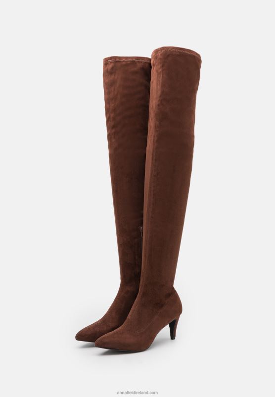 Z62T2234 Women Anna Field Over-The-Knee Boots Brown
