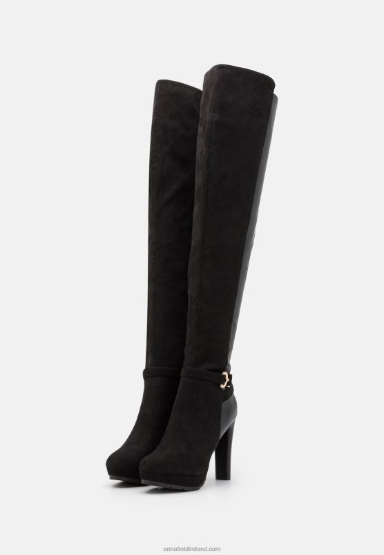 Z62T2242 Women Anna Field Over-The-Knee Boots Black