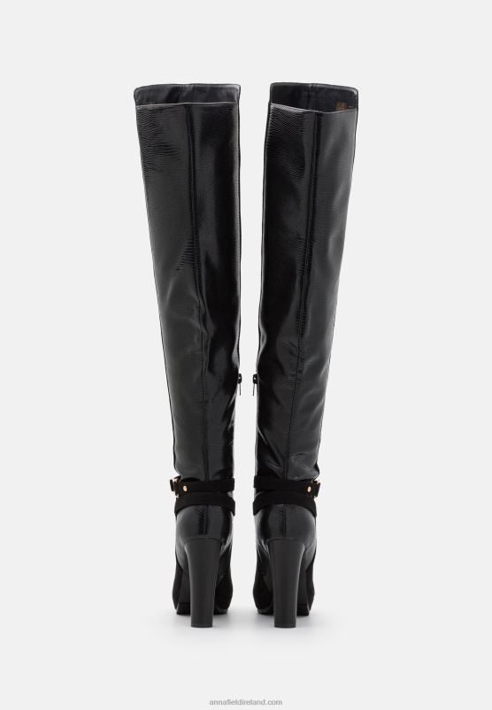 Z62T2242 Women Anna Field Over-The-Knee Boots Black