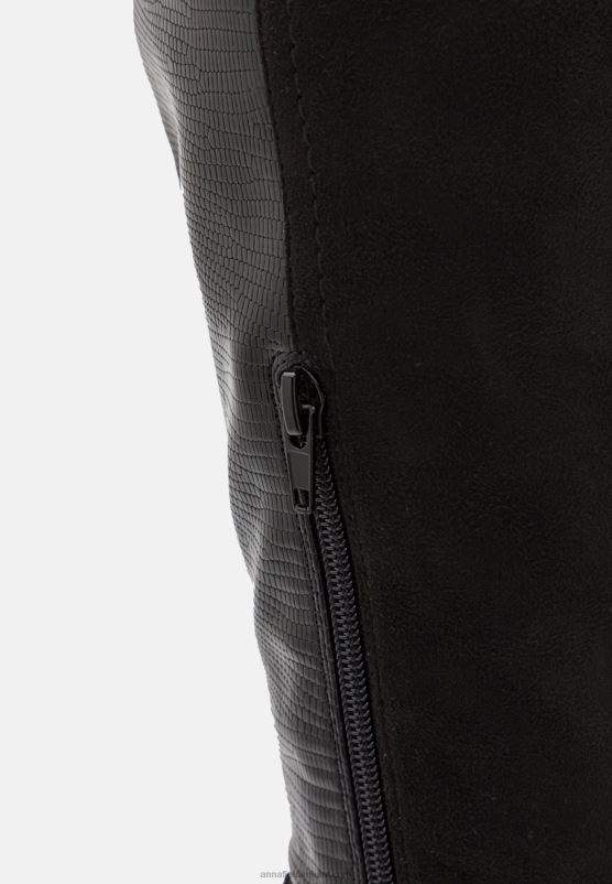 Z62T2242 Women Anna Field Over-The-Knee Boots Black