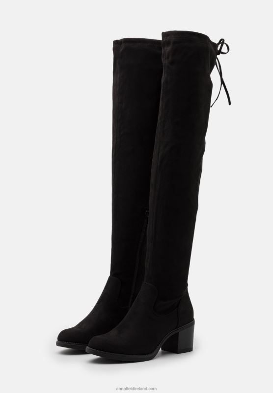 Z62T2246 Women Anna Field Over-The-Knee Boots Black