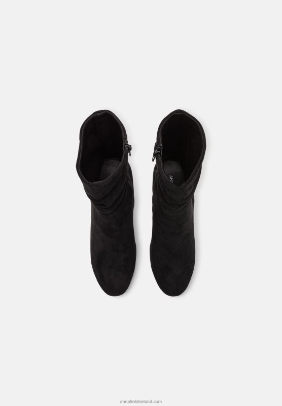 Z62T2259 Women Anna Field High Heeled Ankle Boots Black