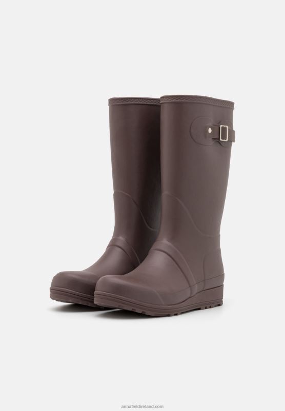 Z62T2264 Women Anna Field Wellies Brown