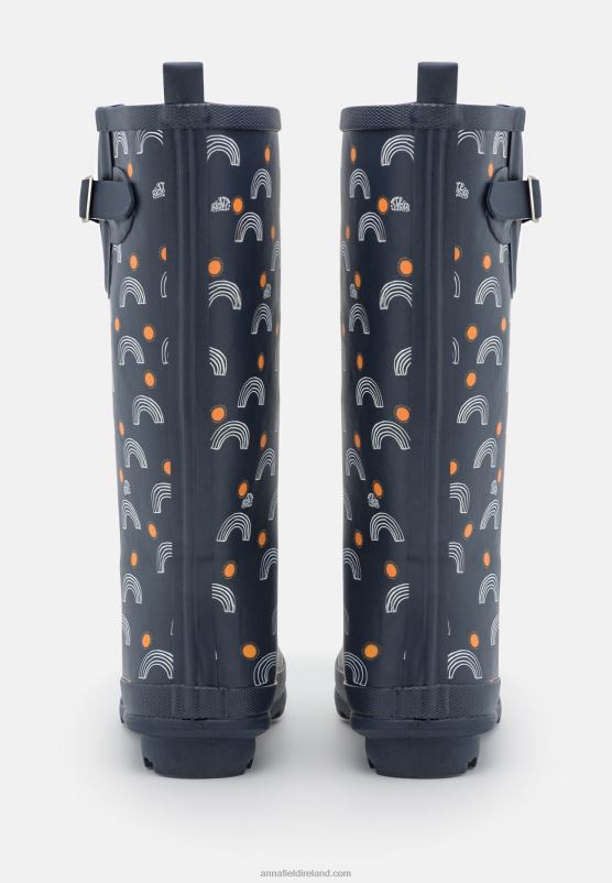Z62T2268 Women Anna Field Wellies Dark Blue