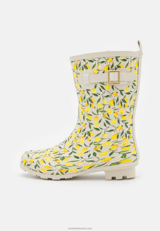 Z62T2269 Women Anna Field Wellies Yellow/Beige