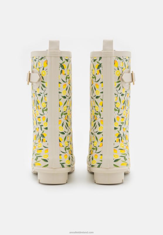 Z62T2269 Women Anna Field Wellies Yellow/Beige