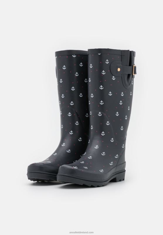 Z62T2270 Women Anna Field Wellies Dark Blue