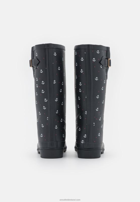 Z62T2270 Women Anna Field Wellies Dark Blue