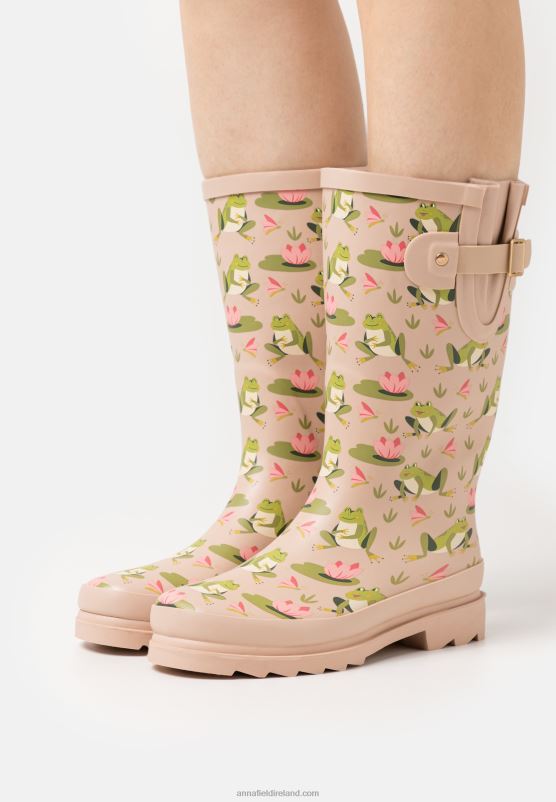 Z62T2271 Women Anna Field Wellies Beige