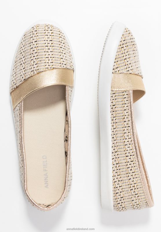 Z62T1785 Women Anna Field Slip-Ons Beige