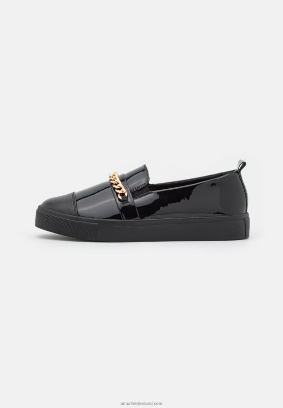 Z62T1786 Women Anna Field Slip-Ons Black