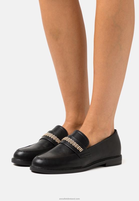 Z62T1793 Women Anna Field Slip-Ons Black