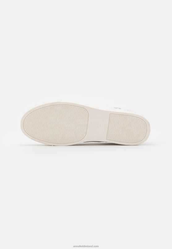 Z62T1798 Women Anna Field Slip-Ons White