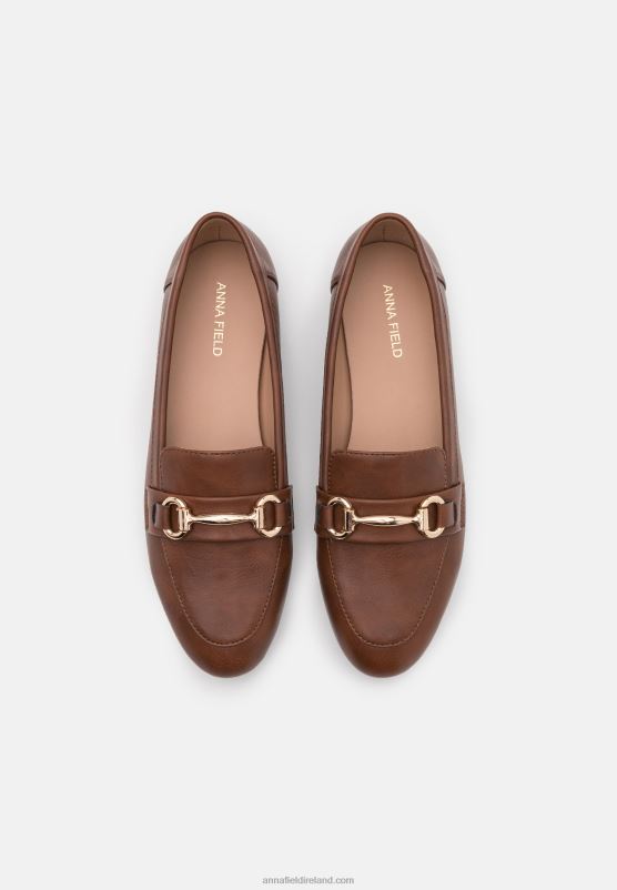 Z62T1800 Women Anna Field Slip-Ons Cognac