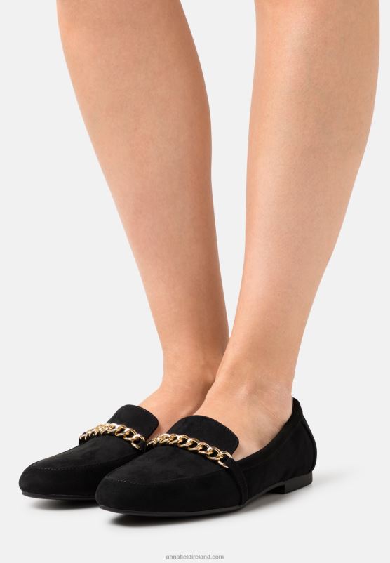 Z62T1804 Women Anna Field Slip-Ons Black