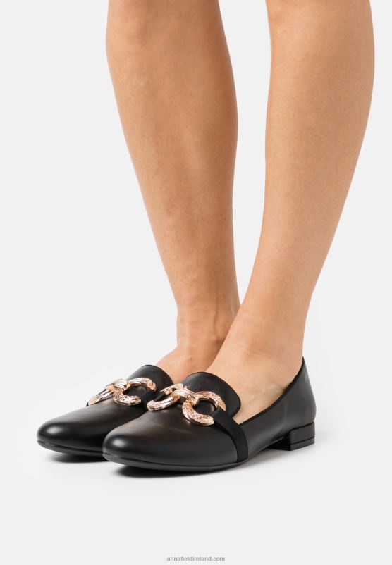 Z62T1806 Women Anna Field Slip-Ons Black