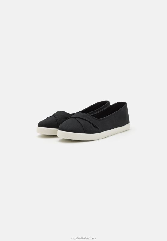 Z62T1812 Women Anna Field Slip-Ons Black