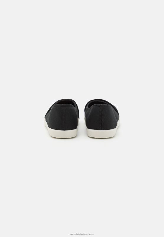 Z62T1812 Women Anna Field Slip-Ons Black