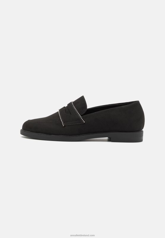 Z62T1813 Women Anna Field Slip-Ons Black