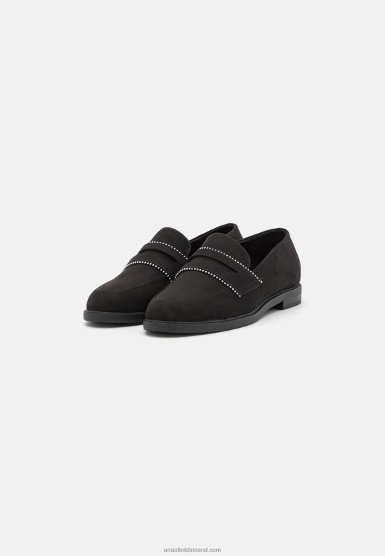 Z62T1813 Women Anna Field Slip-Ons Black