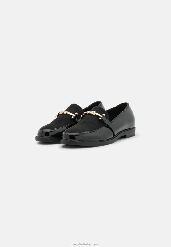 Z62T1824 Women Anna Field Slip-Ons Black