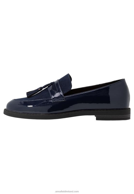 Z62T1830 Women Anna Field Slip-Ons Dark Blue