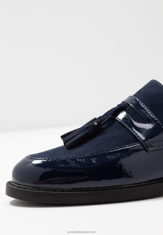 Z62T1830 Women Anna Field Slip-Ons Dark Blue