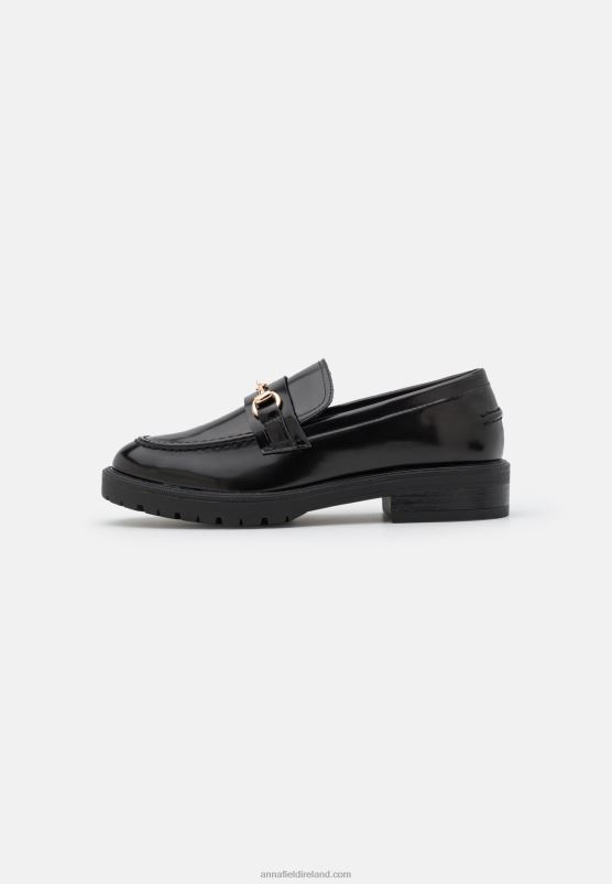 Z62T1831 Women Anna Field Slip-Ons Black