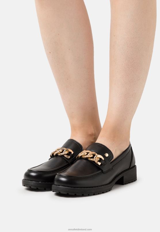 Z62T1832 Women Anna Field Slip-Ons Black