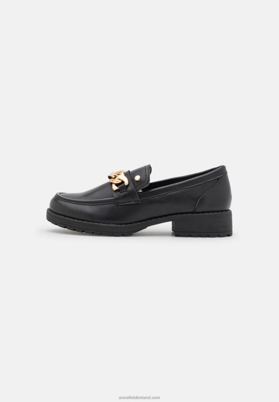 Z62T1832 Women Anna Field Slip-Ons Black