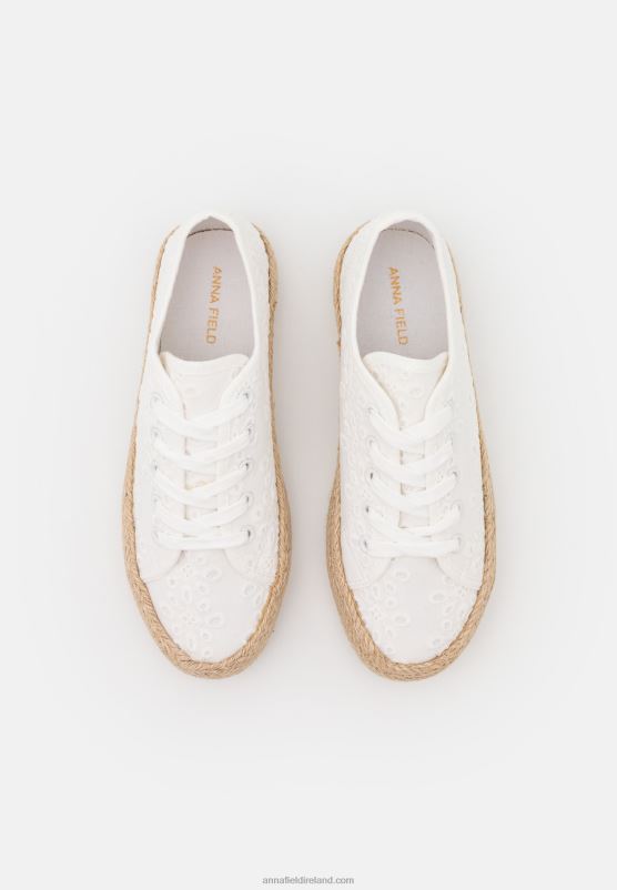 Z62T1845 Women Anna Field Casual Lace-Ups White