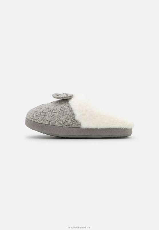 Z62T2275 Women Anna Field Slippers Light Grey
