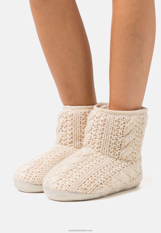 Z62T2277 Women Anna Field Gold-Metallic Thread Slippers Gold-Coloured