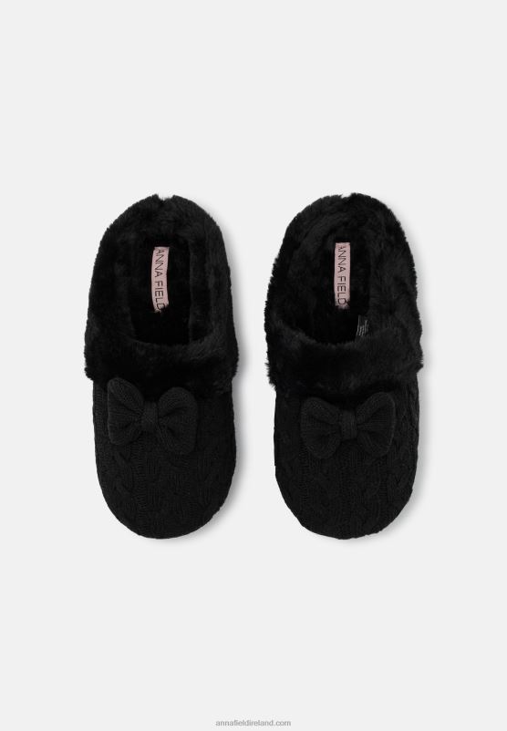 Z62T2278 Women Anna Field Slippers Black