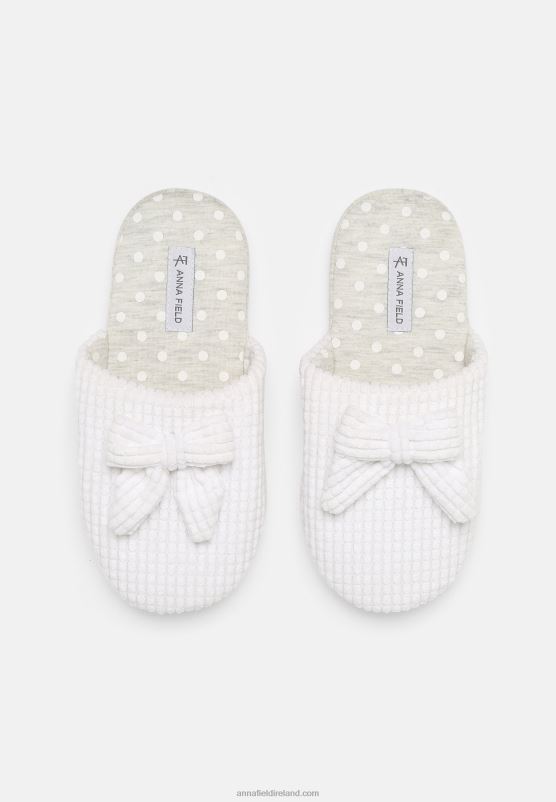 Z62T2279 Women Anna Field Slippers White