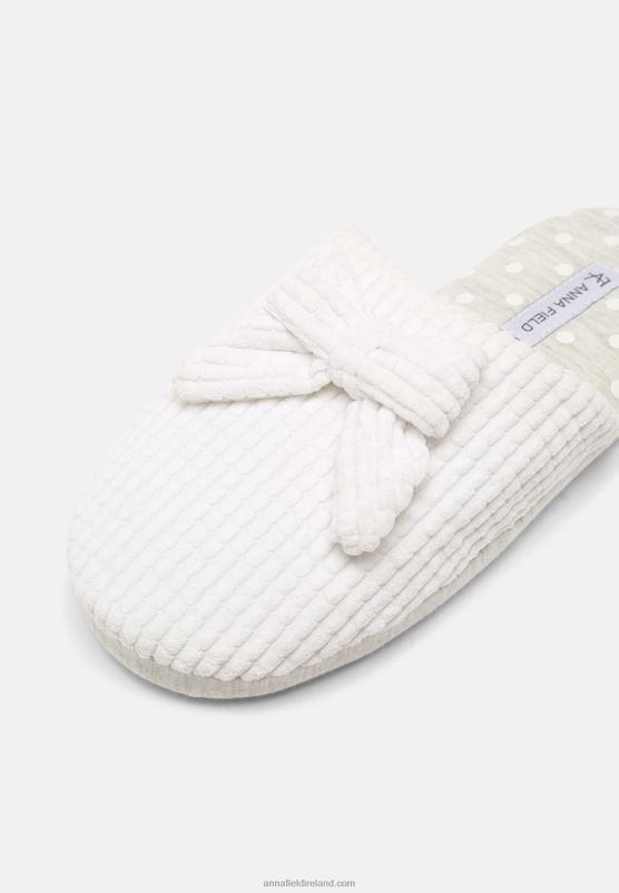 Z62T2279 Women Anna Field Slippers White