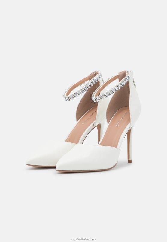 Z62T1597 Women Anna Field Classic Heels White