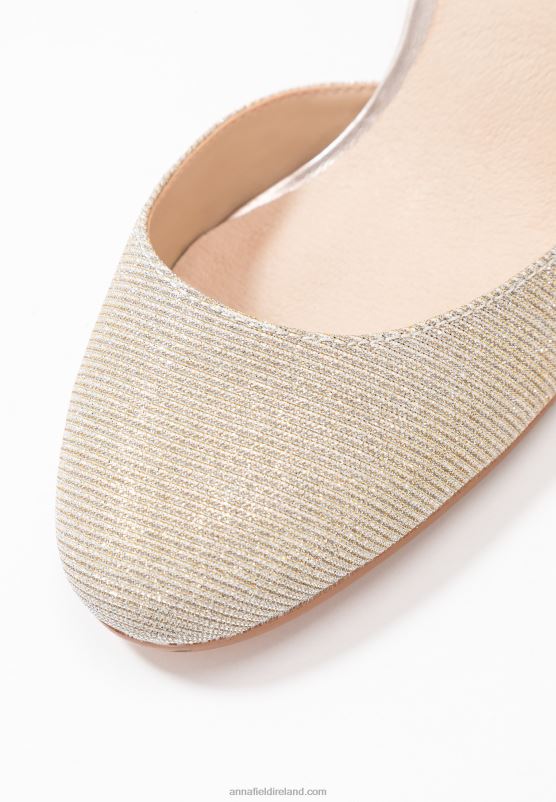 Z62T1599 Women Anna Field Leather Classic Heels Champagne